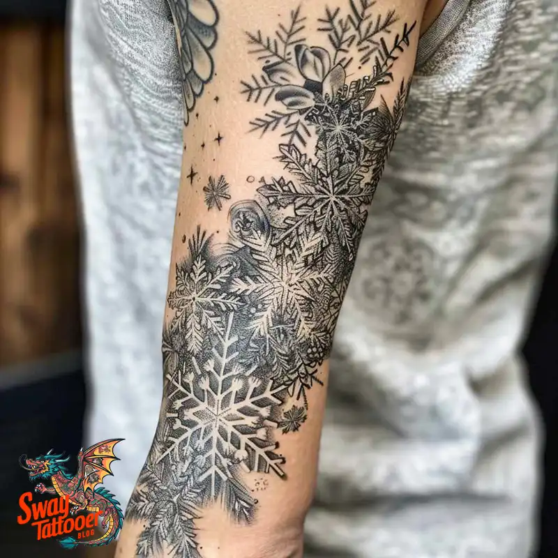 120 Snowflake Tattoo Design Ideas: Unique, Frozen Art 109 Snowflake Tattoo