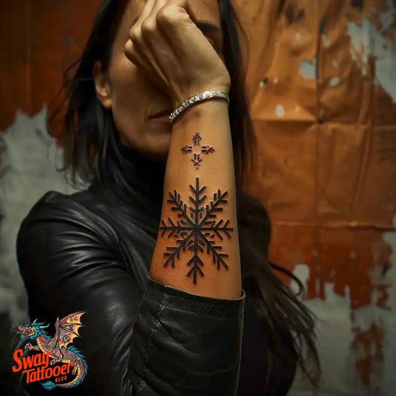 120 Snowflake Tattoo Design Ideas: Unique, Frozen Art 95 Snowflake Tattoo