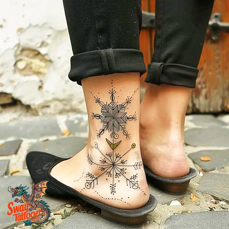 120 Snowflake Tattoo Design Ideas: Unique, Frozen Art 92 Snowflake Tattoo