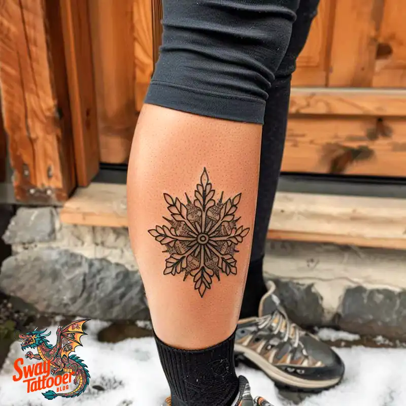 120 Snowflake Tattoo Design Ideas: Unique, Frozen Art 79 Snowflake Tattoo