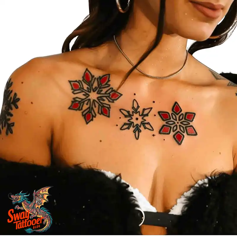 120 Snowflake Tattoo Design Ideas: Unique, Frozen Art 78 Snowflake Tattoo