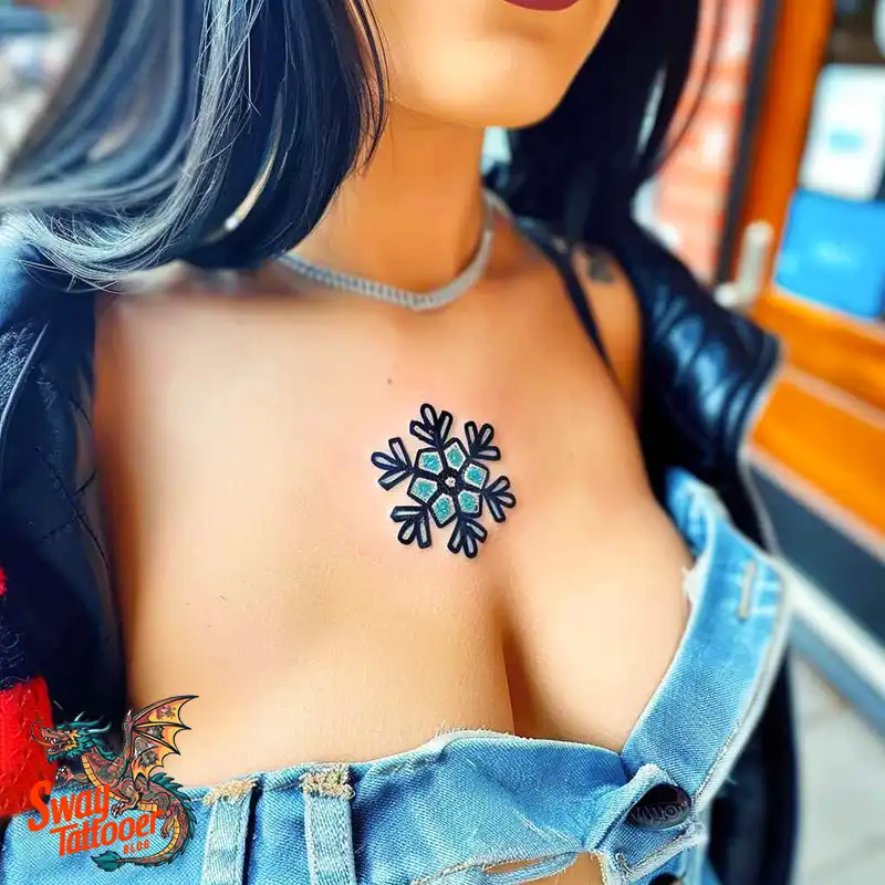 120 Snowflake Tattoo Design Ideas: Unique, Frozen Art 76 Snowflake Tattoo