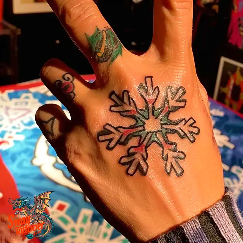 120 Snowflake Tattoo Design Ideas: Unique, Frozen Art 63 Snowflake Tattoo