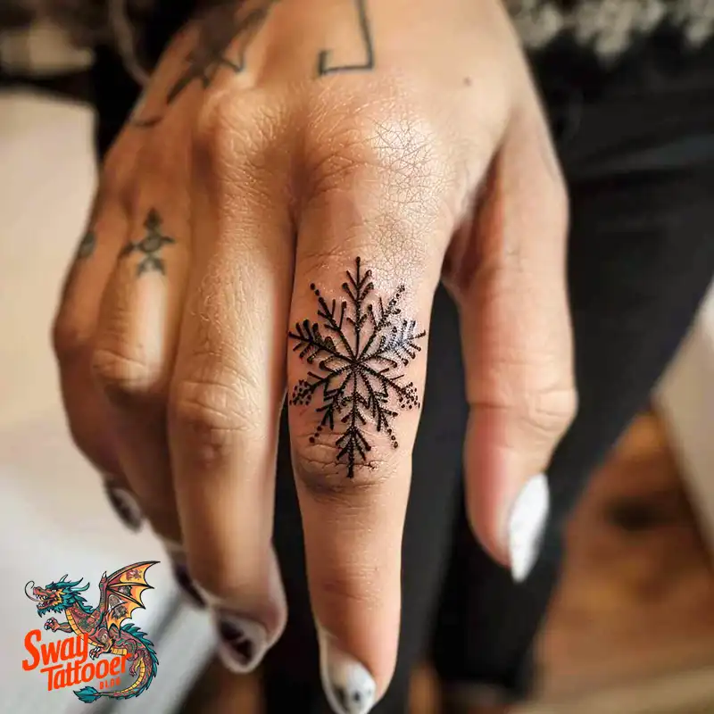 120 Snowflake Tattoo Design Ideas: Unique, Frozen Art 62 Snowflake Tattoo