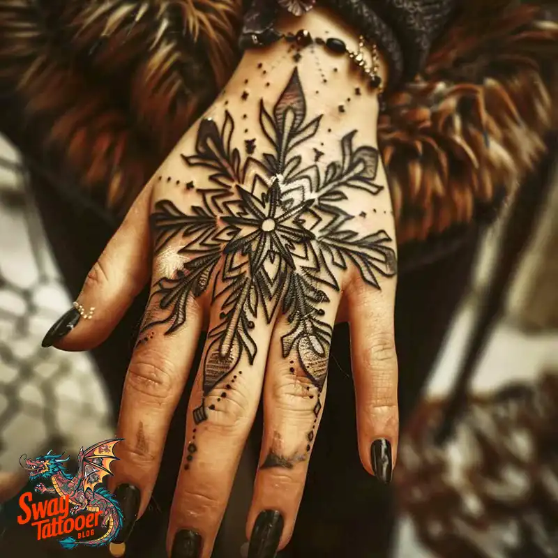 120 Snowflake Tattoo Design Ideas: Unique, Frozen Art 61 Snowflake Tattoo
