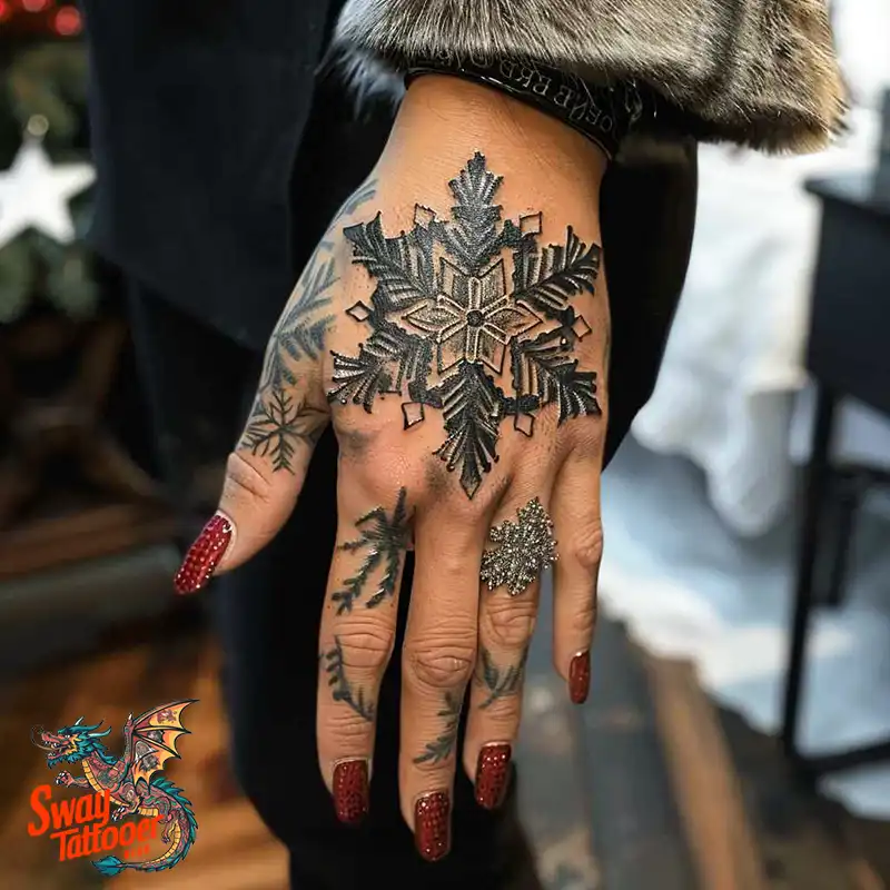 120 Snowflake Tattoo Design Ideas: Unique, Frozen Art 58 Snowflake Tattoo
