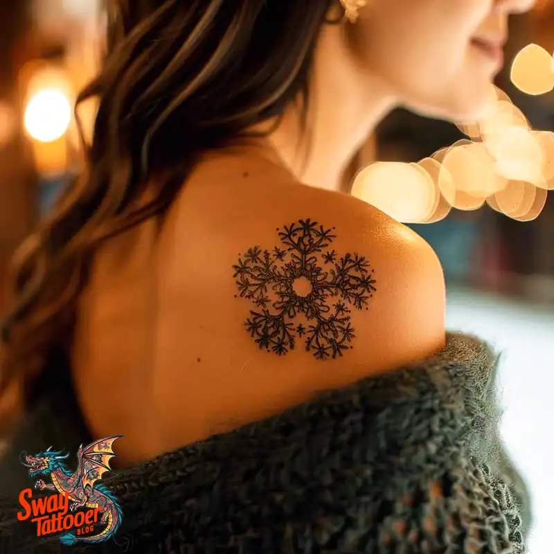 120 Snowflake Tattoo Design Ideas: Unique, Frozen Art 49 Snowflake Tattoo