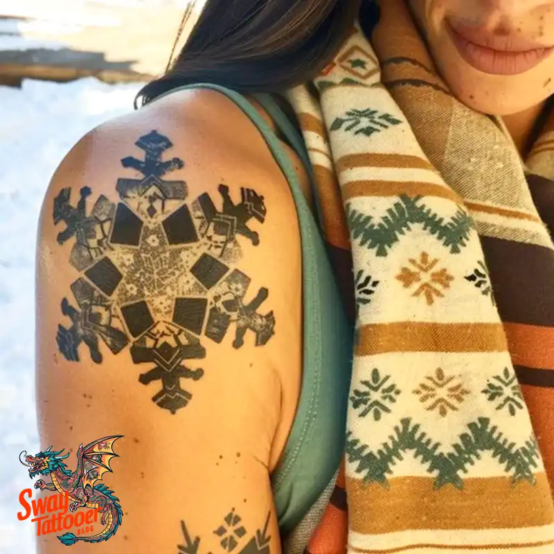 120 Snowflake Tattoo Design Ideas: Unique, Frozen Art 48 Snowflake Tattoo