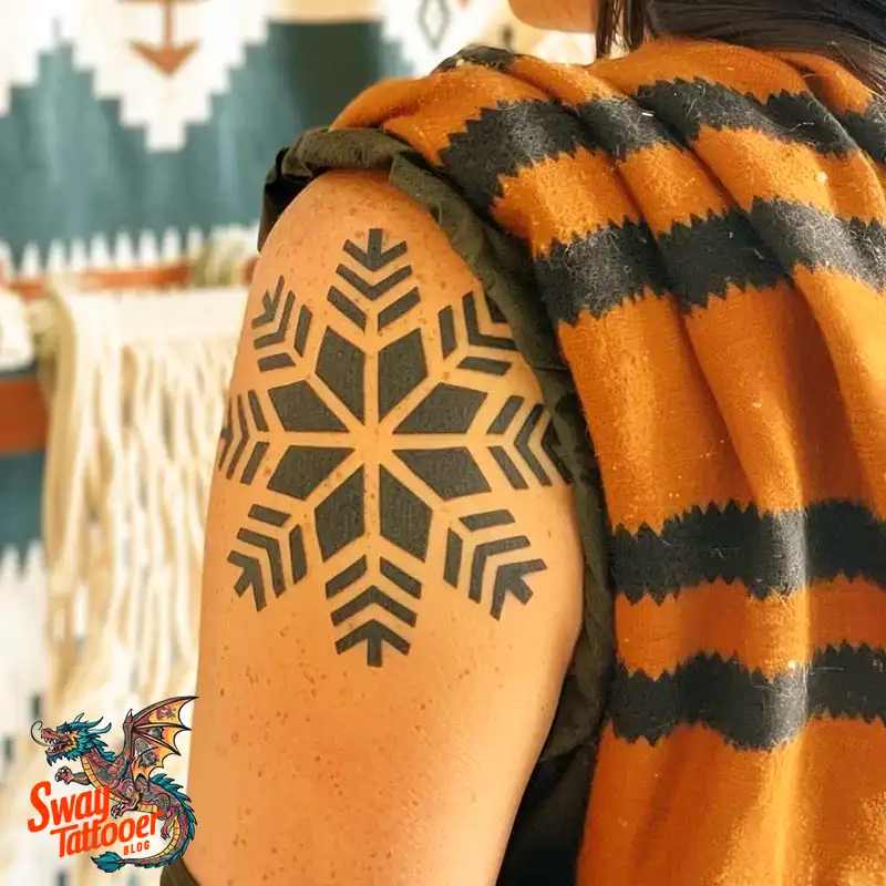 120 Snowflake Tattoo Design Ideas: Unique, Frozen Art 47 Snowflake Tattoo