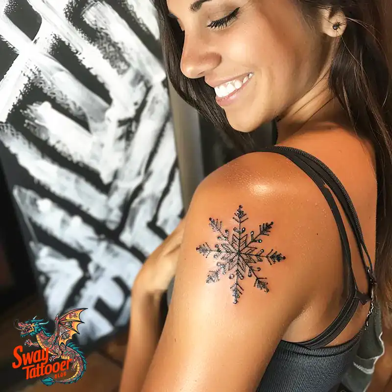 120 Snowflake Tattoo Design Ideas: Unique, Frozen Art 45 Snowflake Tattoo