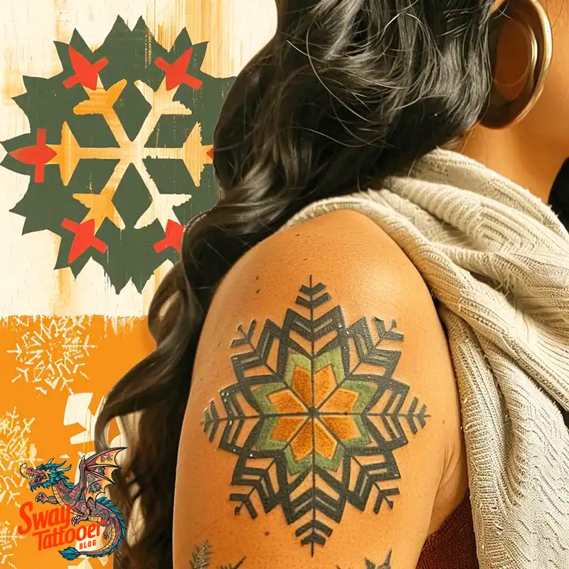 120 Snowflake Tattoo Design Ideas: Unique, Frozen Art 44 Snowflake Tattoo