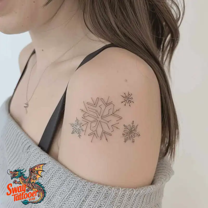 120 Snowflake Tattoo Design Ideas: Unique, Frozen Art 41 Snowflake Tattoo