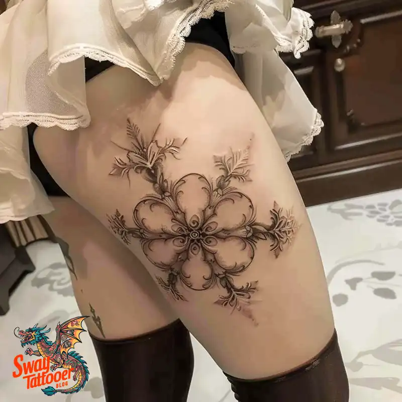 120 Snowflake Tattoo Design Ideas: Unique, Frozen Art 35 Snowflake Tattoo