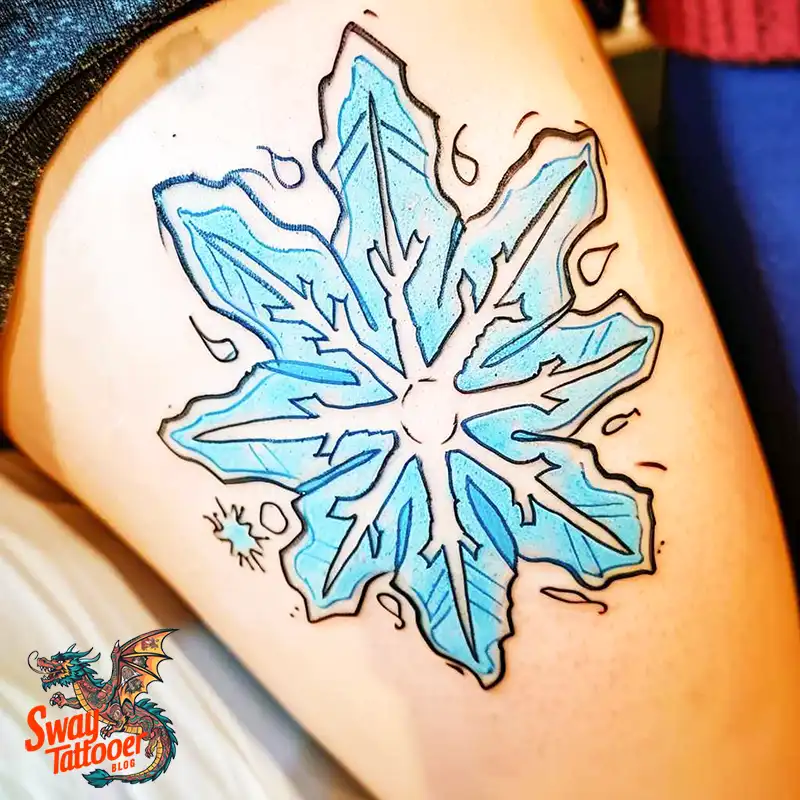 120 Snowflake Tattoo Design Ideas: Unique, Frozen Art 34 Snowflake Tattoo