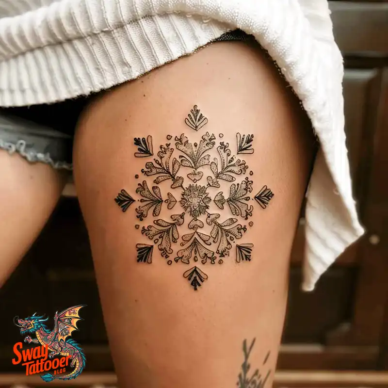 120 Snowflake Tattoo Design Ideas: Unique, Frozen Art 31 Snowflake Tattoo