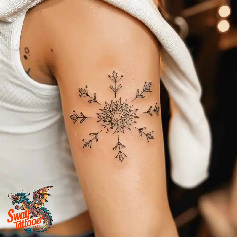 120 Snowflake Tattoo Design Ideas: Unique, Frozen Art 25 Snowflake Tattoo