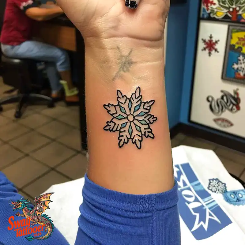 120 Snowflake Tattoo Design Ideas: Unique, Frozen Art 28 Snowflake Tattoo