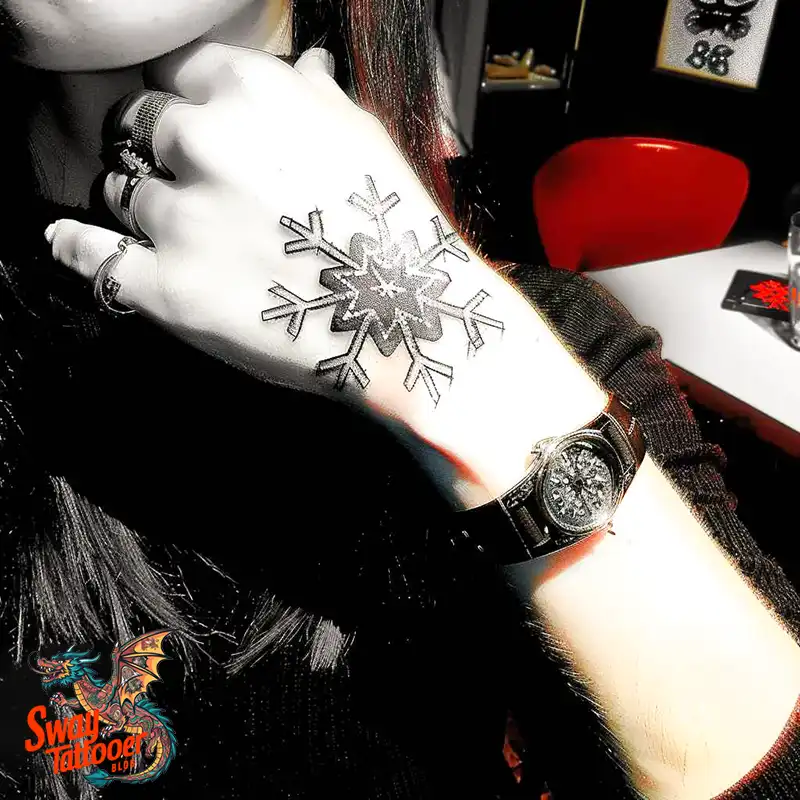 120 Snowflake Tattoo Design Ideas: Unique, Frozen Art 29 Snowflake Tattoo