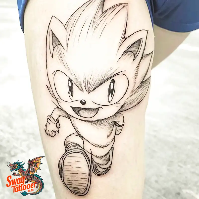 100 Sonic the Hedgehog Tattoos: Symbolism & Design Ideas 34 Sonic the Hedgehog Tattoo