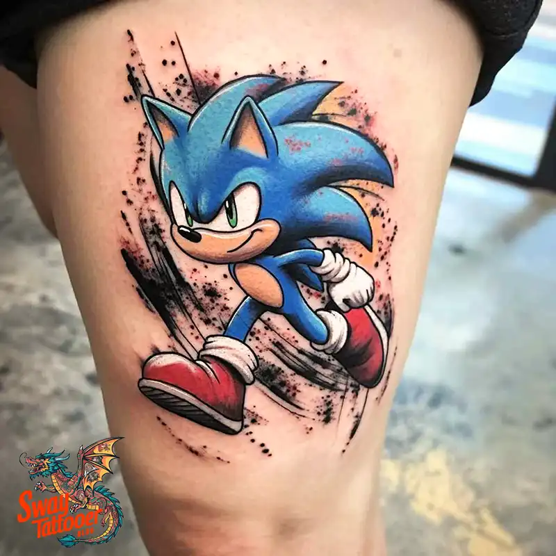 100 Sonic the Hedgehog Tattoos: Symbolism & Design Ideas 24 Sonic the Hedgehog Tattoo
