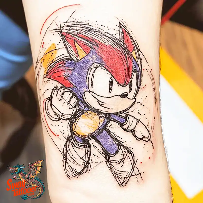 100 Sonic the Hedgehog Tattoos: Symbolism & Design Ideas 23 Sonic the Hedgehog Tattoo