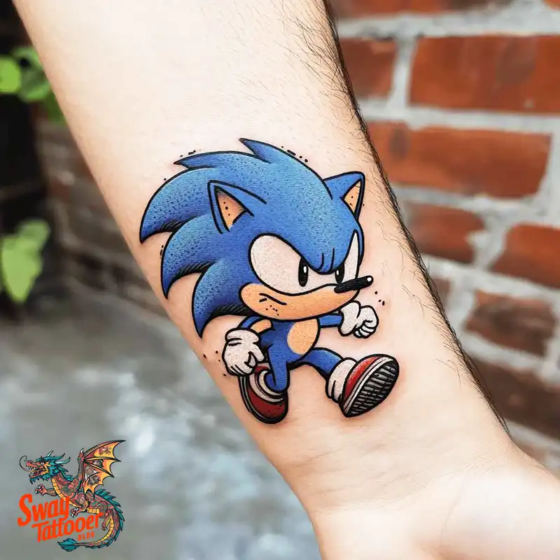 100 Sonic the Hedgehog Tattoos: Symbolism & Design Ideas 21 Sonic the Hedgehog Tattoo