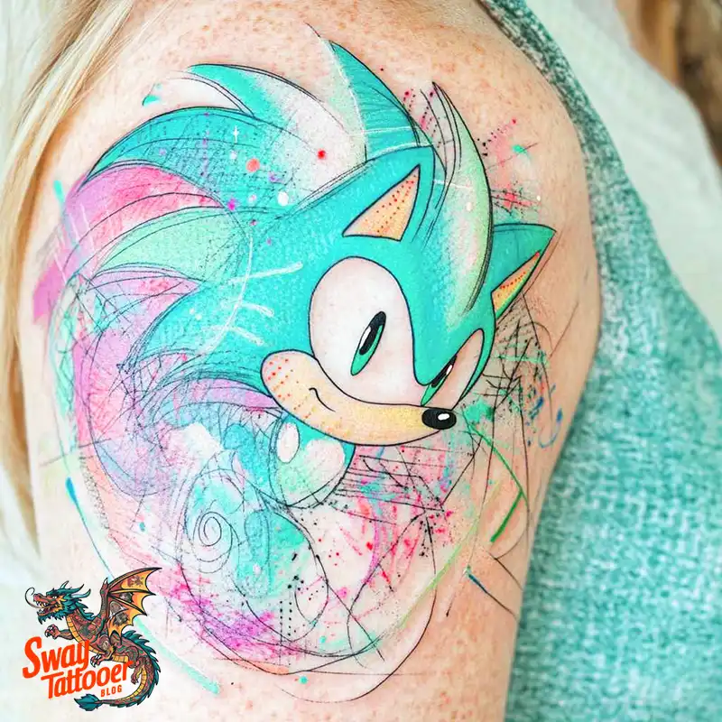 100 Sonic the Hedgehog Tattoos: Symbolism & Design Ideas 9 Sonic the Hedgehog Tattoo