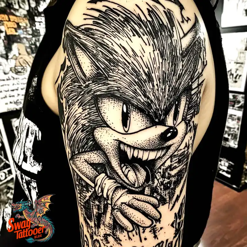 100 Sonic the Hedgehog Tattoos: Symbolism & Design Ideas 1 Sonic the Hedgehog Tattoo