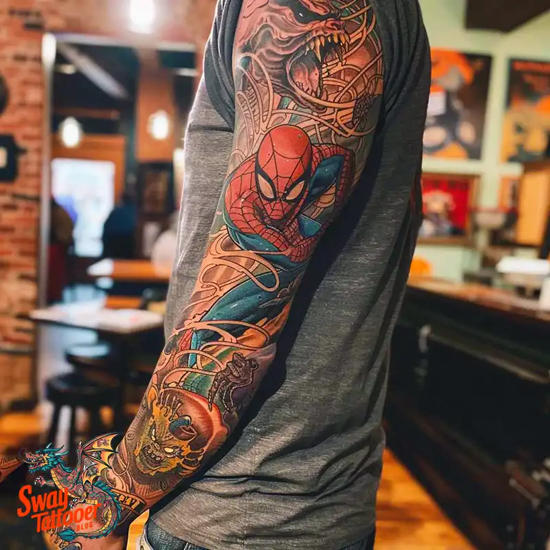 A Guide to Spiderman Tattoo Design Ideas with Meaning 44 Spiderman Tattoo