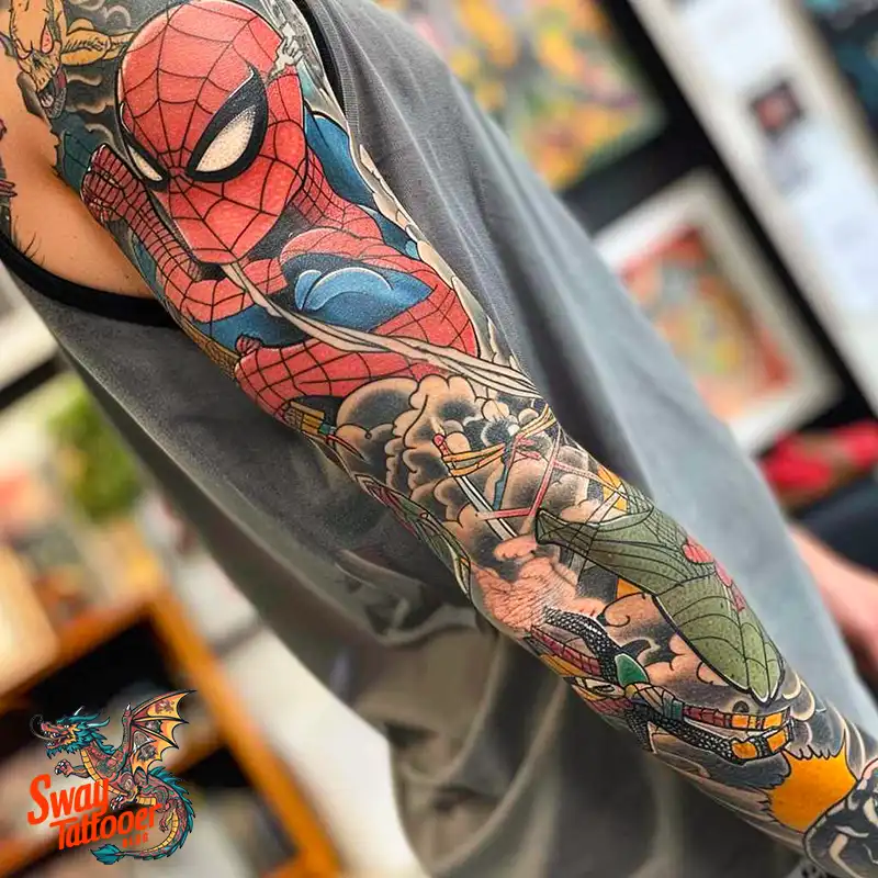 A Guide to Spiderman Tattoo Design Ideas with Meaning 43 Spiderman Tattoo