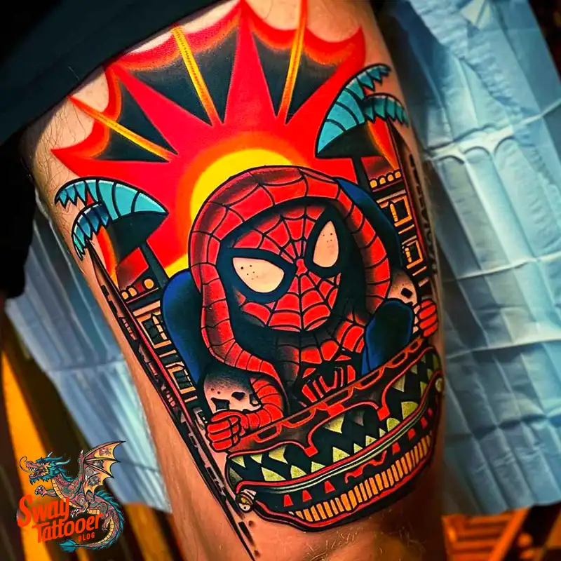 A Guide to Spiderman Tattoo Design Ideas with Meaning 38 Spiderman Tattoo