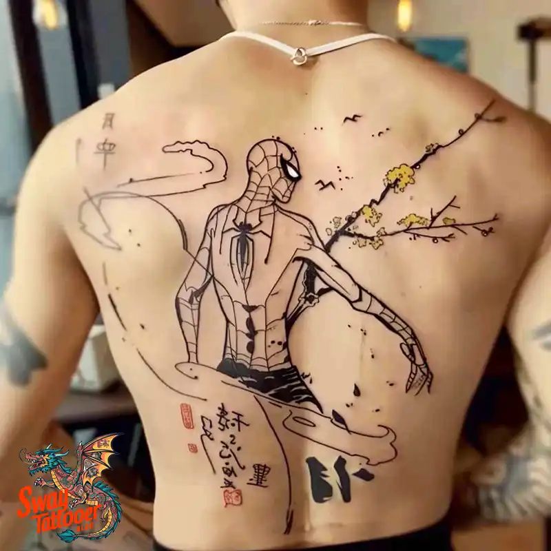 A Guide to Spiderman Tattoo Design Ideas with Meaning 22 Spiderman Tattoo