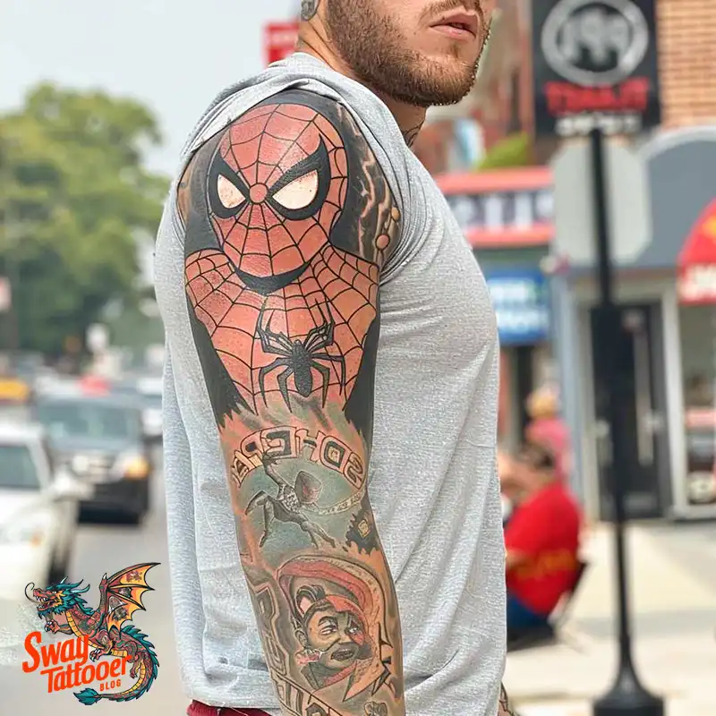 A Guide to Spiderman Tattoo Design Ideas with Meaning 16 Spiderman Tattoo