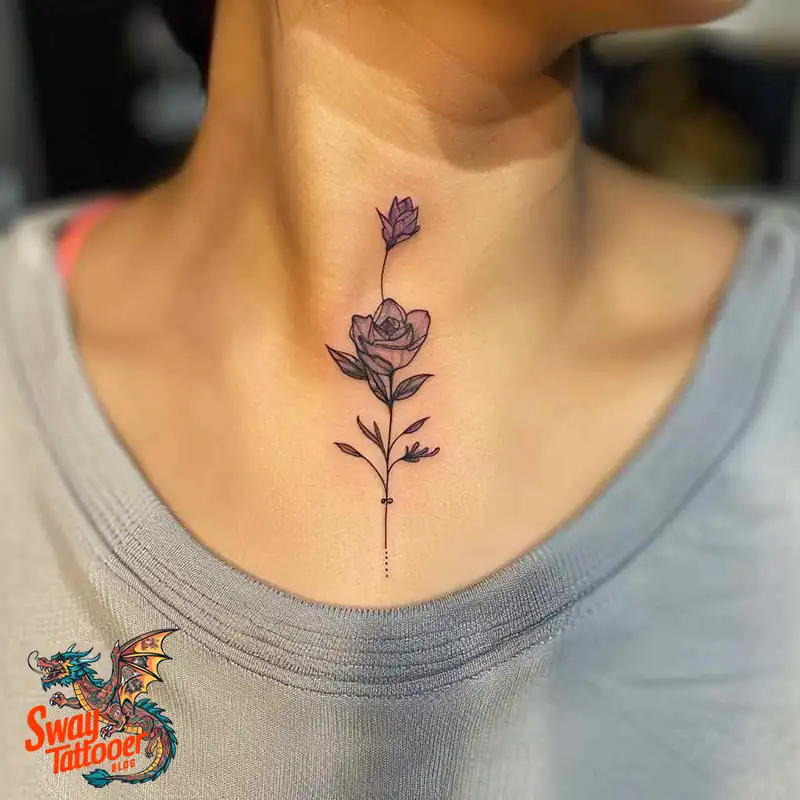 A Guide to the Throat Tattoo Design Ideas with Meaning 81 throat12