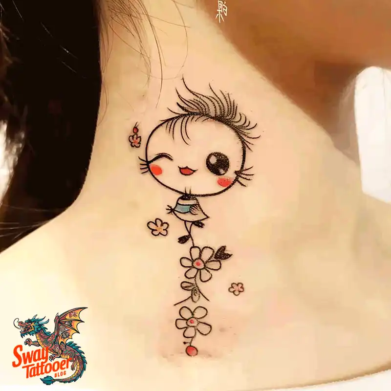 A Guide to the Throat Tattoo Design Ideas with Meaning 74 throat16