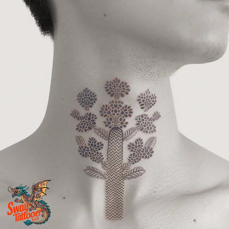 A Guide to the Throat Tattoo Design Ideas with Meaning 76 throat18