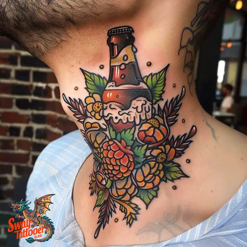 A Guide to the Throat Tattoo Design Ideas with Meaning 91 throat2