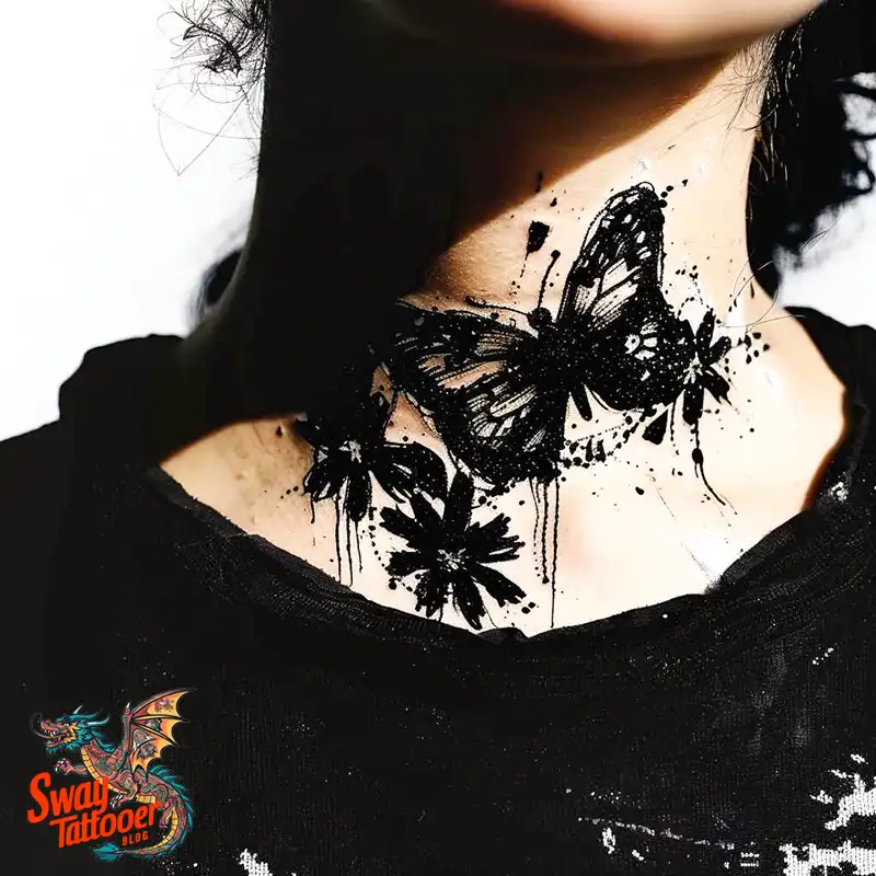 A Guide to the Throat Tattoo Design Ideas with Meaning 70 throat23