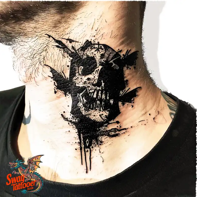 A Guide to the Throat Tattoo Design Ideas with Meaning 69 throat24