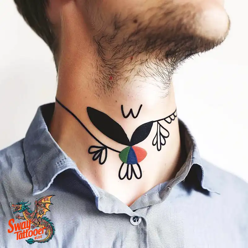 A Guide to the Throat Tattoo Design Ideas with Meaning 62 throat28