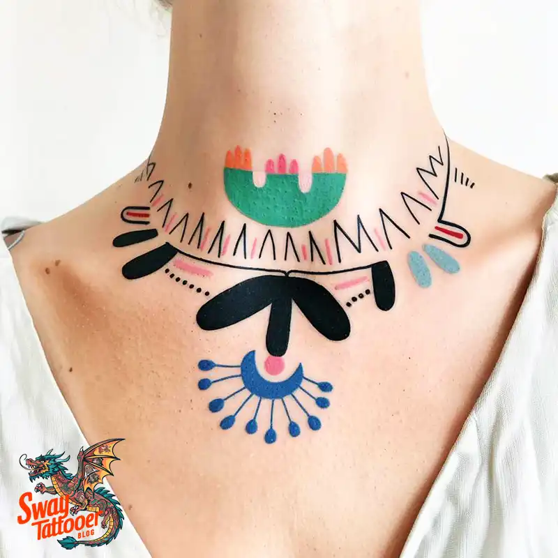 A Guide to the Throat Tattoo Design Ideas with Meaning 63 throat29