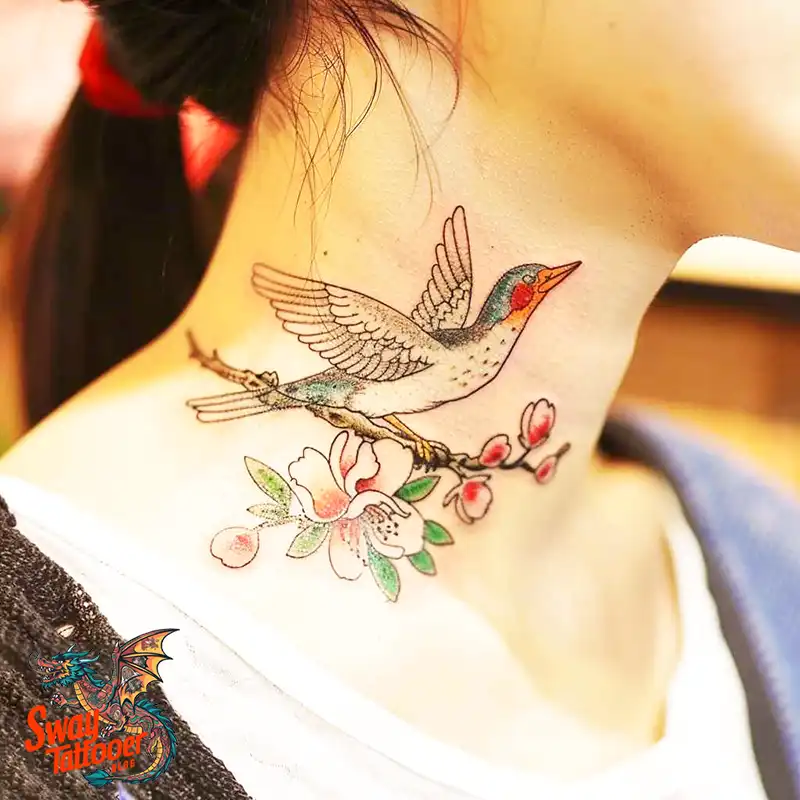 A Guide to the Throat Tattoo Design Ideas with Meaning 58 throat35