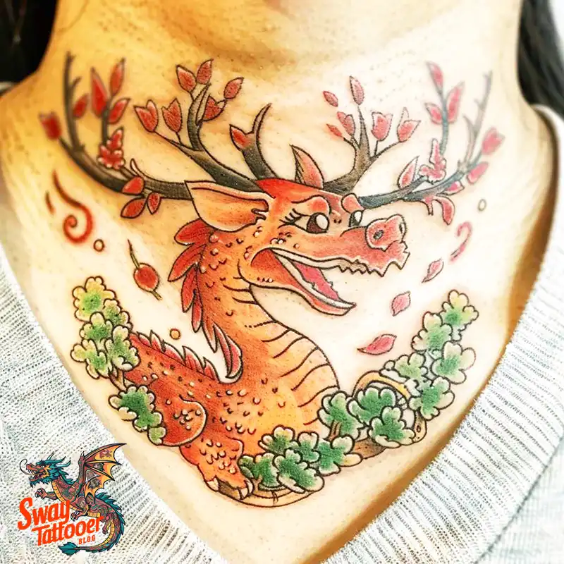 A Guide to the Throat Tattoo Design Ideas with Meaning 57 throat36