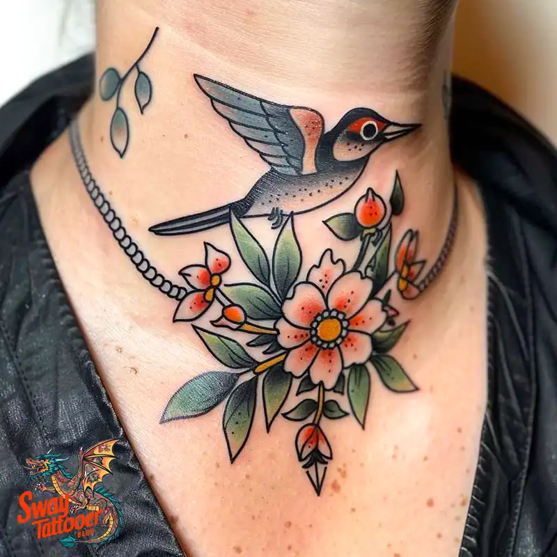 A Guide to the Throat Tattoo Design Ideas with Meaning 89 throat4