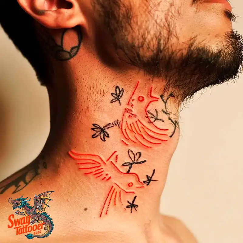 A Guide to the Throat Tattoo Design Ideas with Meaning 51 throat41
