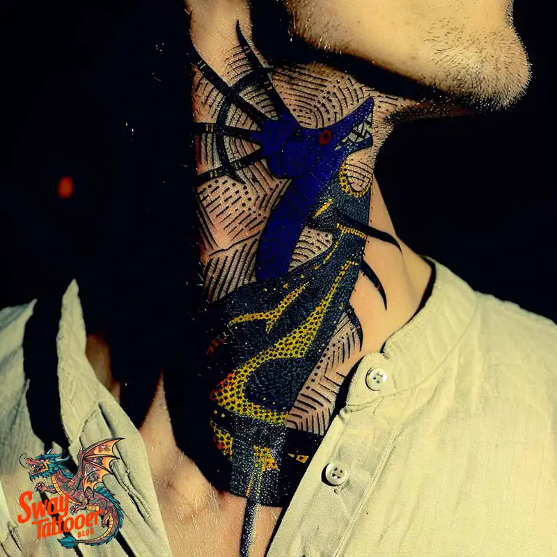A Guide to the Throat Tattoo Design Ideas with Meaning 54 throat44
