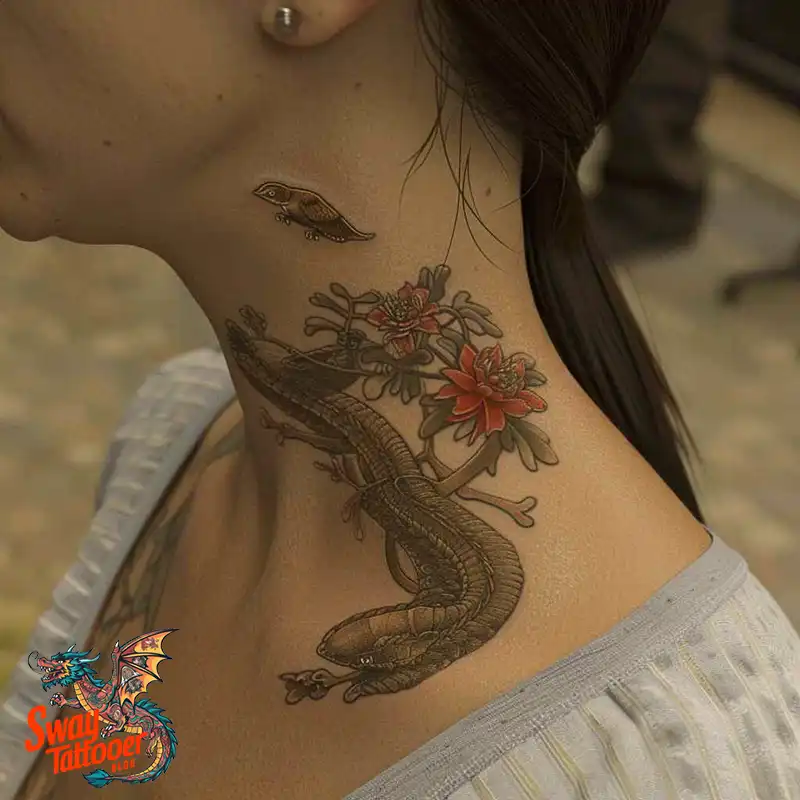 A Guide to the Throat Tattoo Design Ideas with Meaning 45 throat48