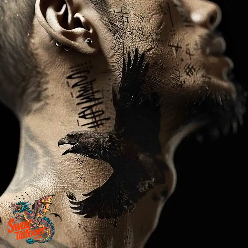 A Guide to the Throat Tattoo Design Ideas with Meaning 42 throat51