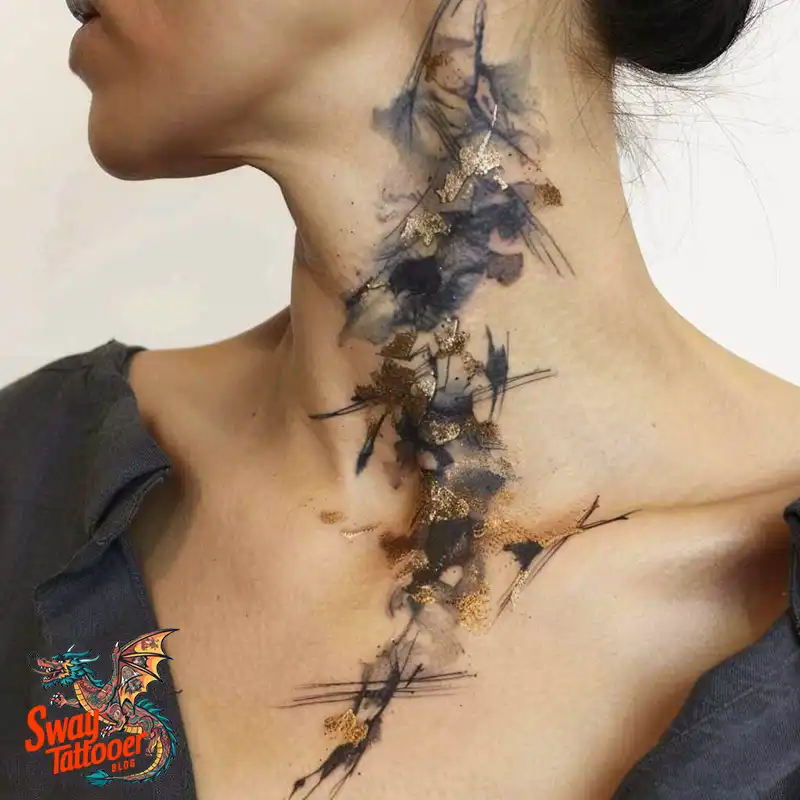 A Guide to the Throat Tattoo Design Ideas with Meaning 38 throat55
