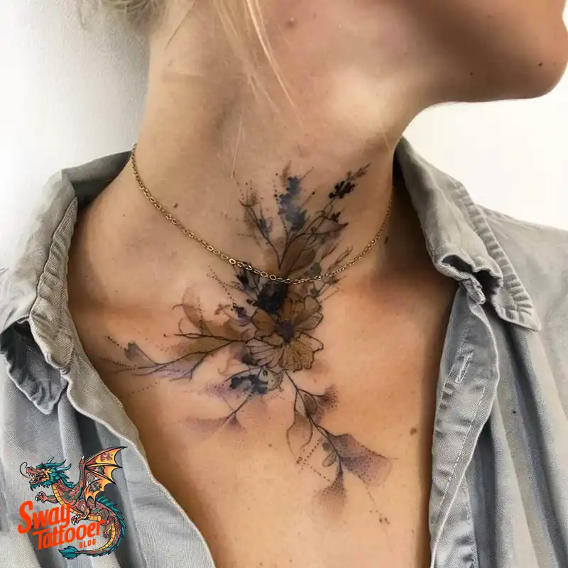 A Guide to the Throat Tattoo Design Ideas with Meaning 37 throat56